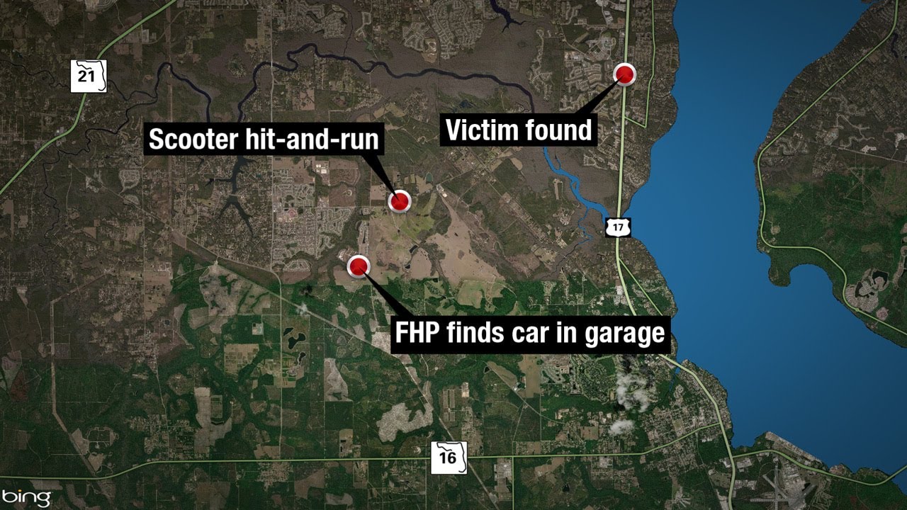 newspaper mockup FHP finds Dodge Charger suspected in hit-and-run that killed woman on scooter