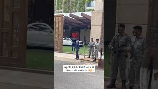 Apple's CEO Tim Cook at Ambani's Residence