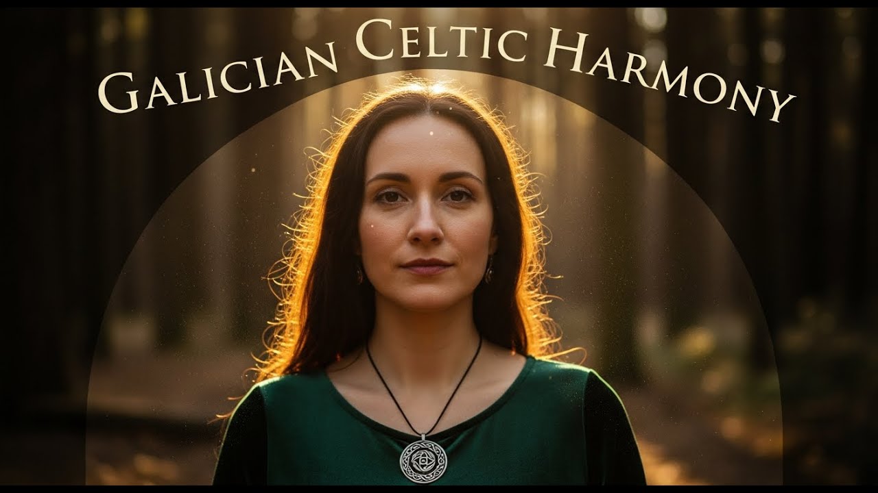 Galician Forest Lullaby – Celtic Harp, Nature Ambience & Female Vocals for Sleep, Calm & Meditation