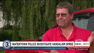 'Why take it out on innocent people?': Watertown residents confused, furious after vandalism spree