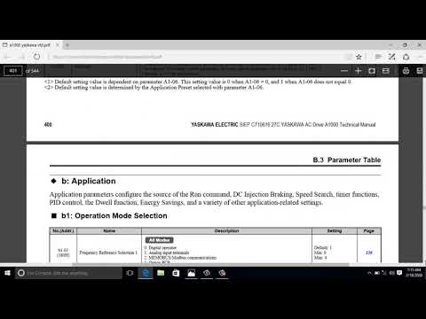 Yaskawa Vfd A1000 Parameters Programming How To Install Parameters In Inverter Yaskawa