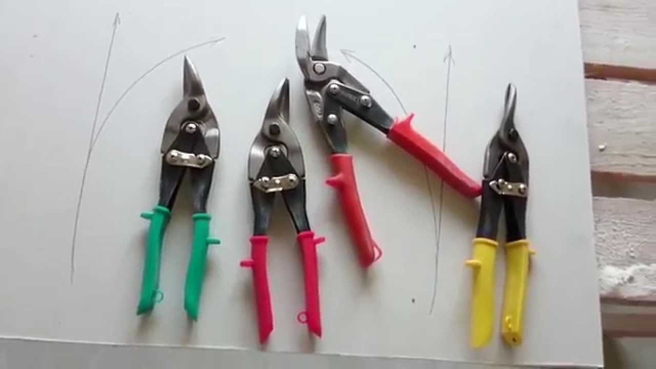 Ножницы по металлу : ГЛАВНОЕ отличие. Это надо знать ДО покупки. Tin snips.
