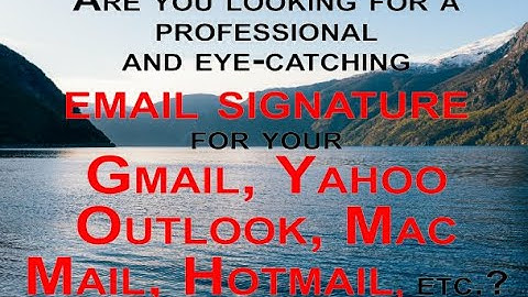 Generate Clickable HTML Email Signature For Outlook, Gmail