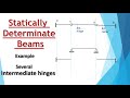 B14 Separation of beams with several intermediate hinges