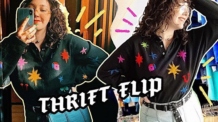 Transform a Thrifted Sweater into a Lucky Star Masterpiece