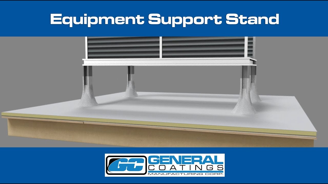 Spray-Foam Roofing Detail - Equipment Support Stand Detail