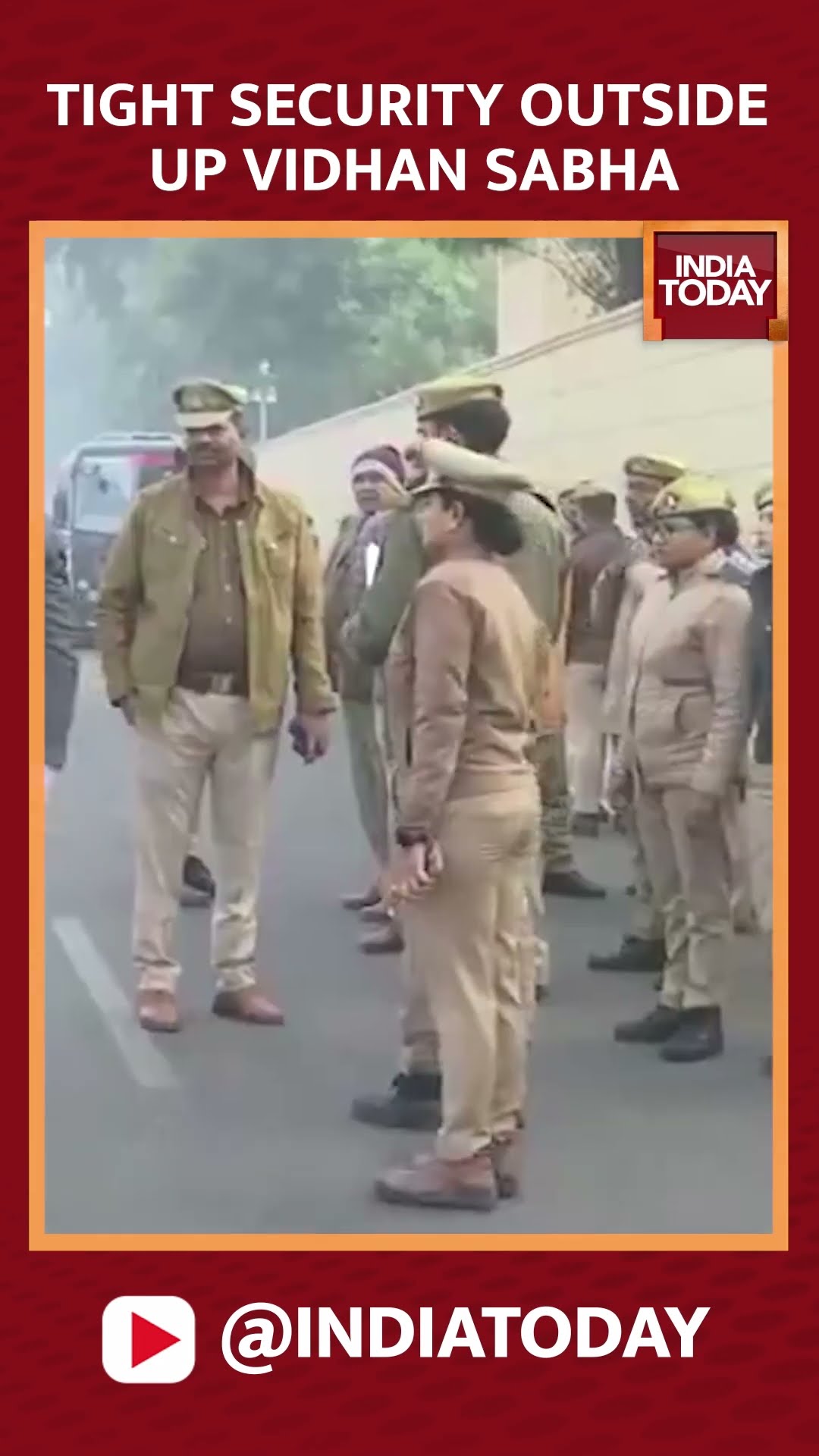 Glimpses Of Tight Security Measures Taken Outside Uttar Pradesh Vidhan Sabha | India Today