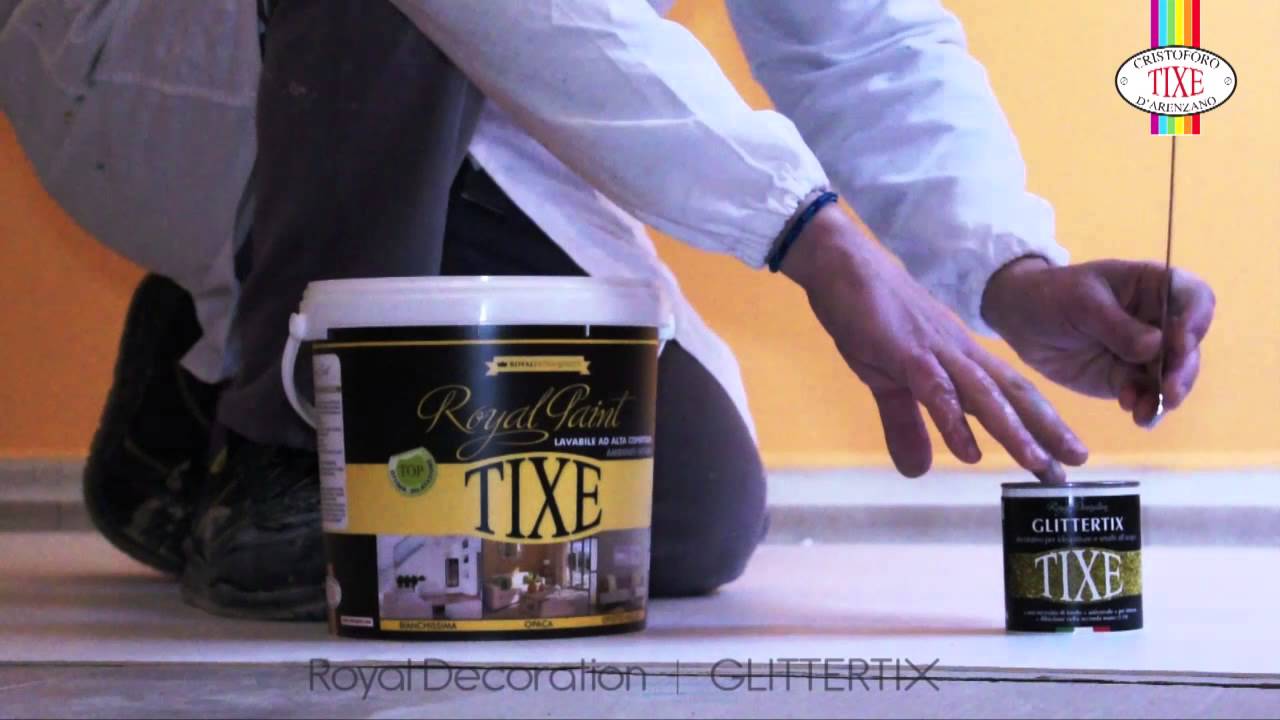 Glittertix di tixe tutorial applicazione youtube Pittura bianca brillantinata