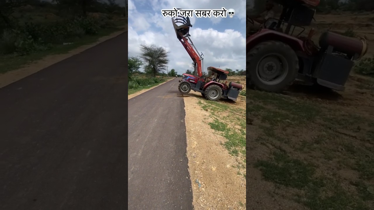Arjun Novo 605 Di MS Mahindra Tractor 4Wd Stunt 