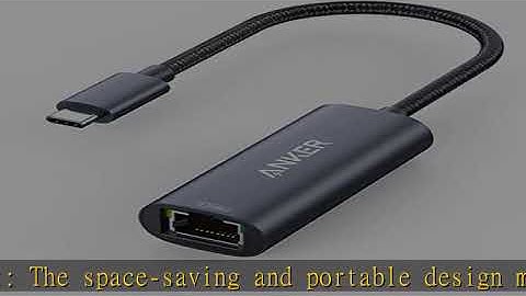 Anker USB C to 2.5 Gbps Ethernet Adapter, PowerExpand USB C to Gigabit Ethernet Adapter, Aluminum P