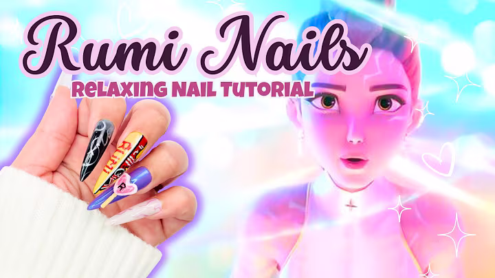 Create Rumi-Inspired Nail Art With Me! Kpop Demon Hunters | Relaxing Nail Art