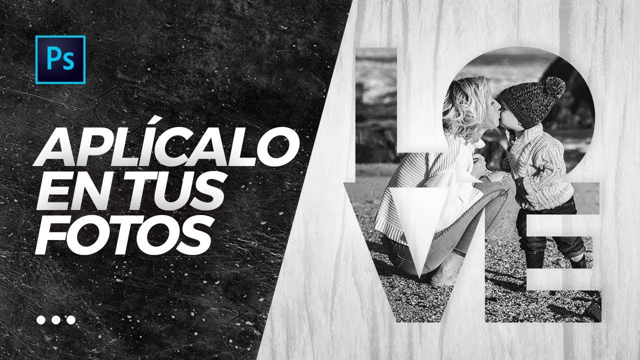 Texto máscara de recorte | Photoshop Tutorial