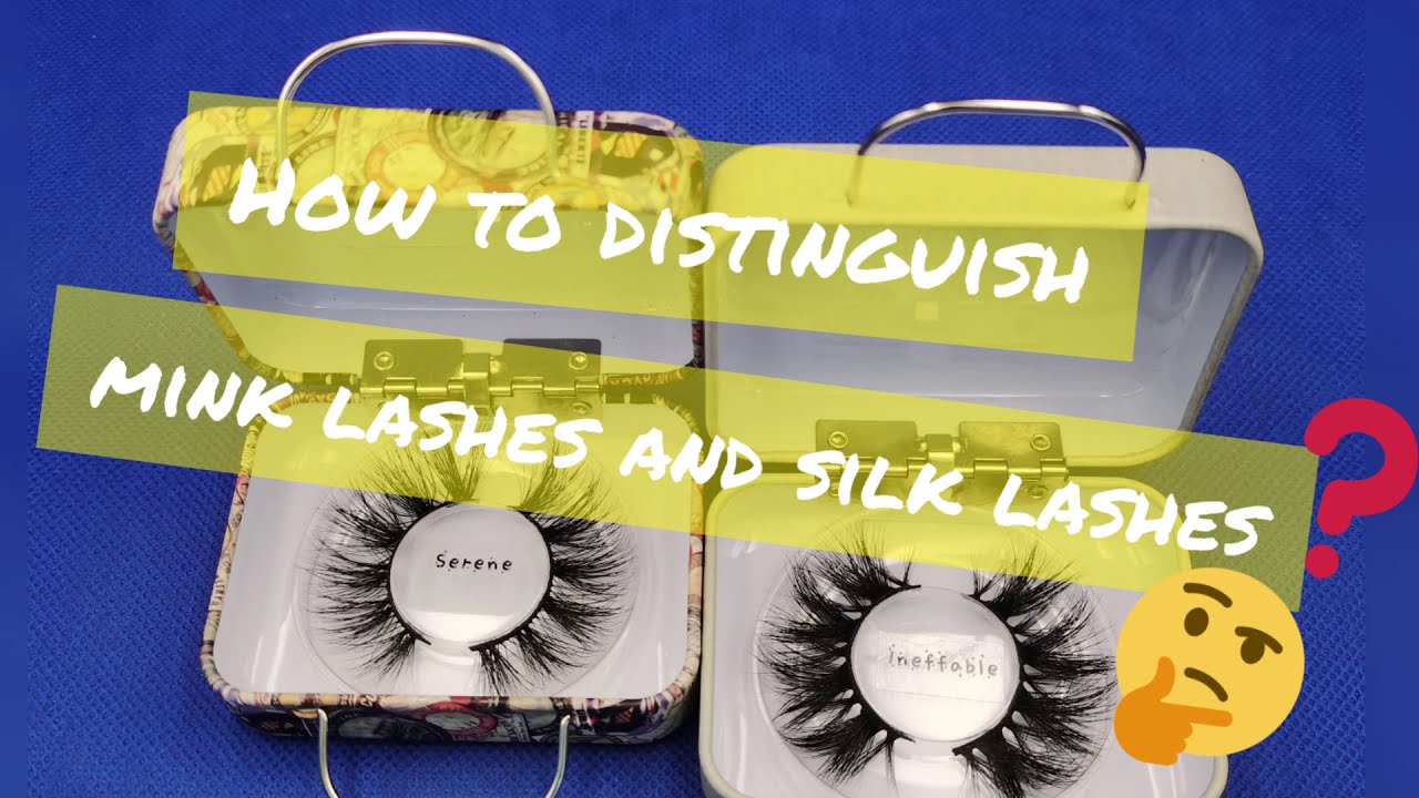 How does the lashes vendor distinguish Mink lashes and silk lashes