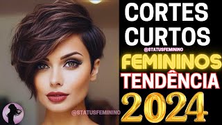 +80 CORTES CABELO CURTO FEMININO 2024 TENDÊNCIA MULHERES MODERNAS TODAS AS IDADES