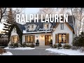 Classic Winter French Country Homes inspired by Ralph Lauren Home in cream navy and warm wood