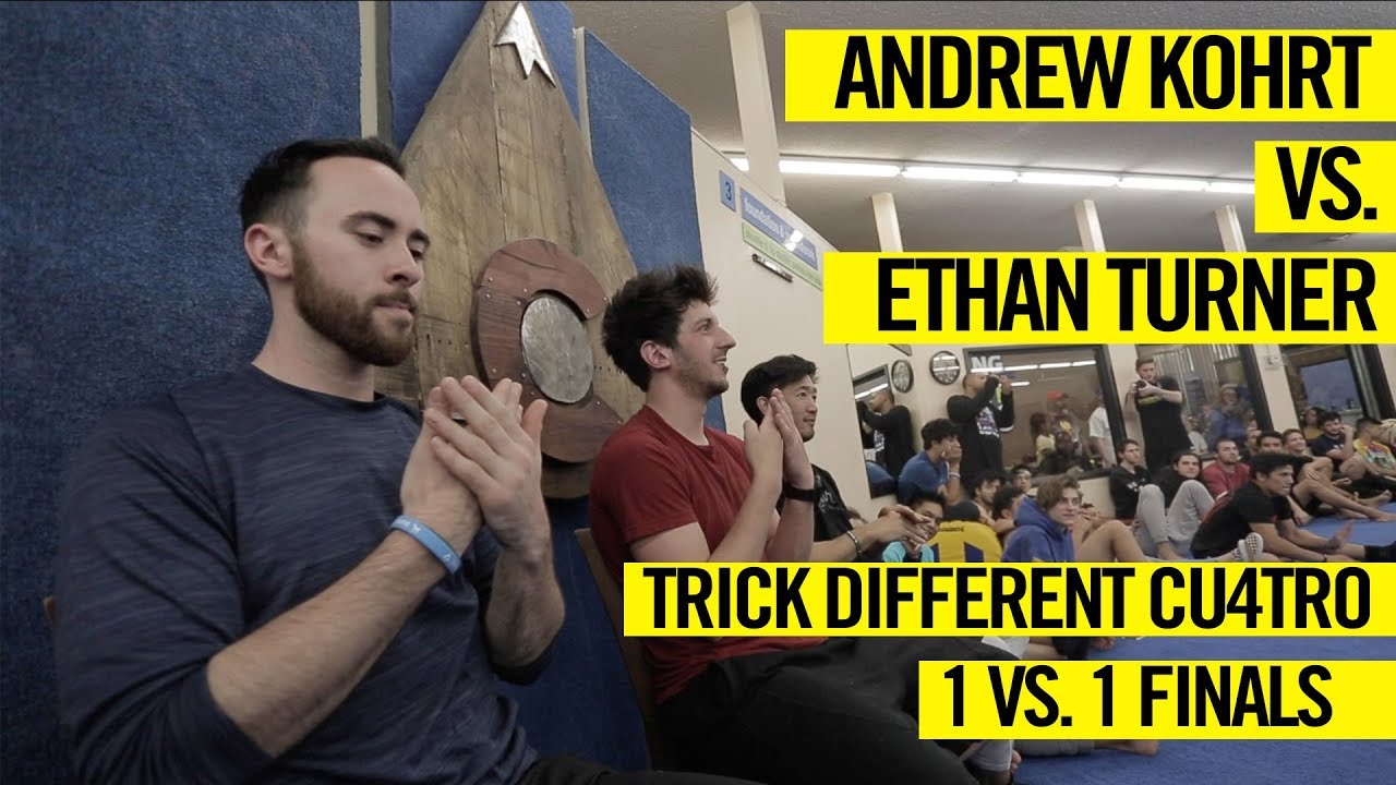 Andrew Kohrt VS. Ethan Turner - 1 VS. 1 TRICKING BATTLE FINALS - TRICK DIFFERENT CU4TRO