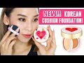 New 2 in 1 Korean Cushion Foundation! Tina Tries It