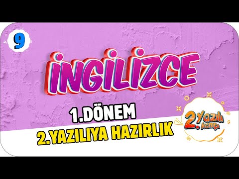 9.Sınıf İngilizce 1.Dönem 2.Yazılıya Hazırlık | 2022 📝