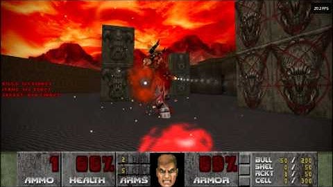 DOOM in Hi-Res with models - E2M8 - Doomsday Engine