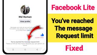 Fix Facebook Lite You've reached the message request limit problem 2026 screenshot 4