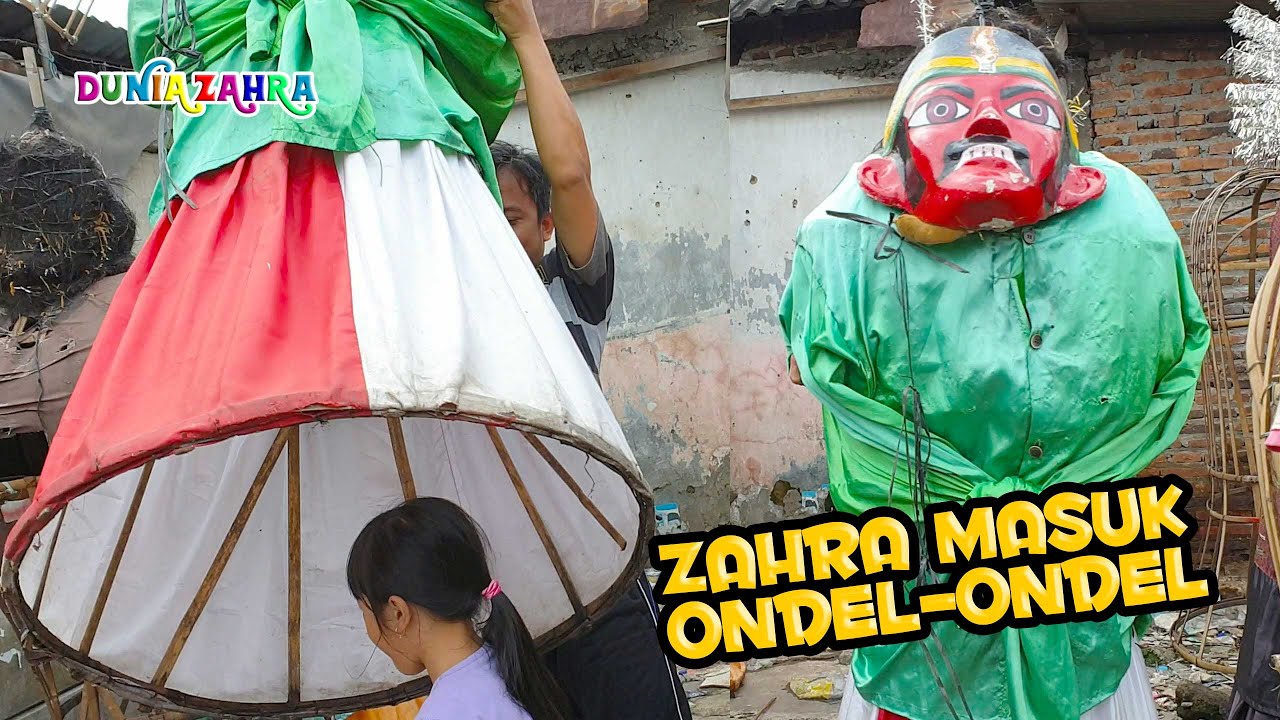 Video lucu Zahra Masuk Ondel ondel