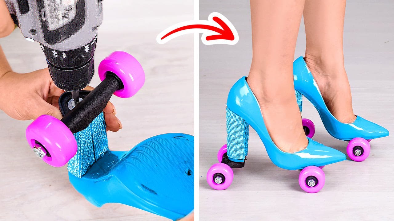 COOL SHOE CRAFTS || HOW TO TRANSFORM OLD SHOES