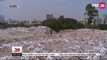 Rác thải đổ trộm chất thành núi ngay giữa khu dân cư - Tin Tức VTV24