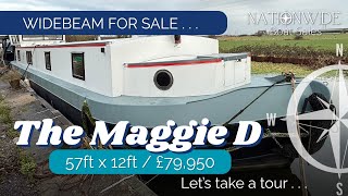 Widebeam for Sale - The Maggie D / 57ft x 12ft Widebeam 