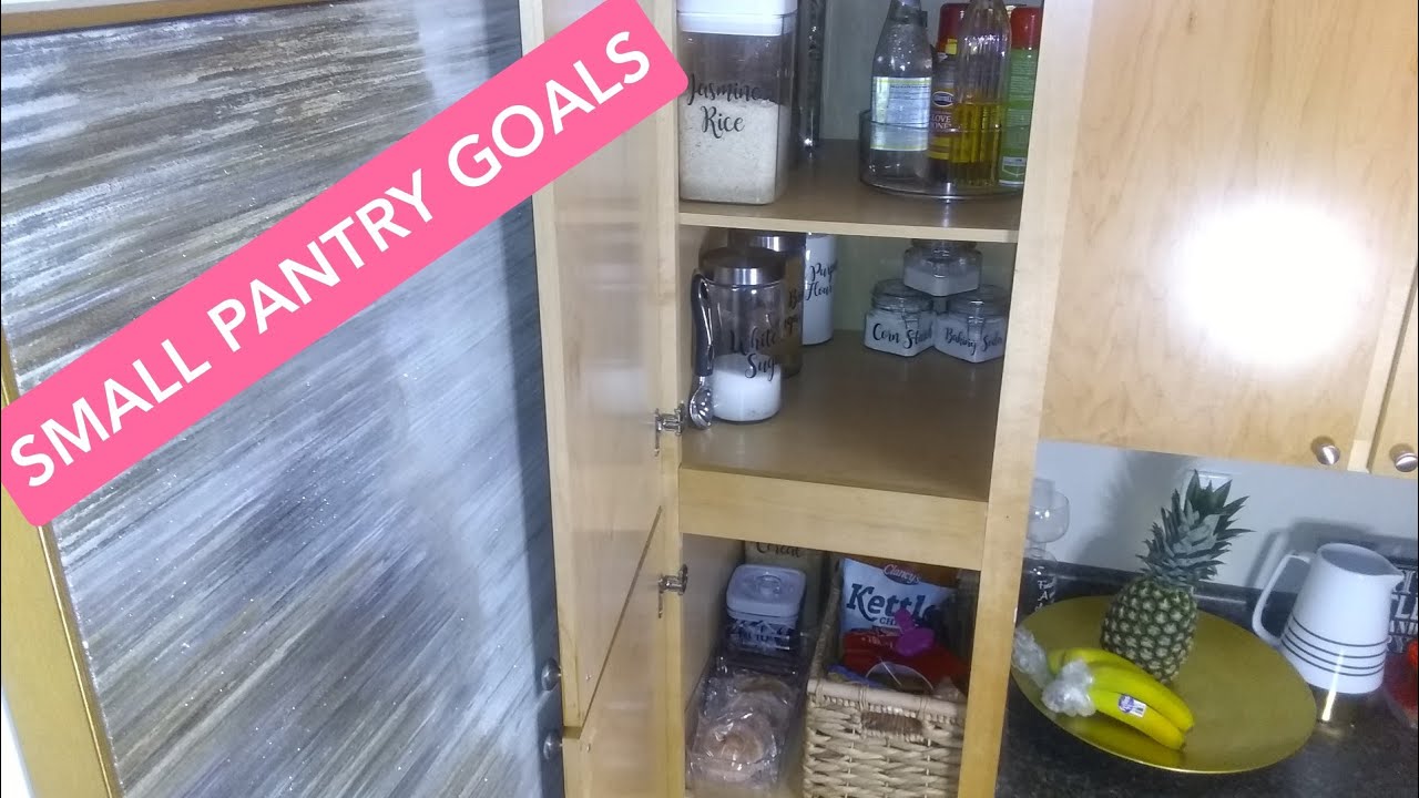 SMALL PANTRY/CABINET ORGANIZATION Ideas! - YouTube