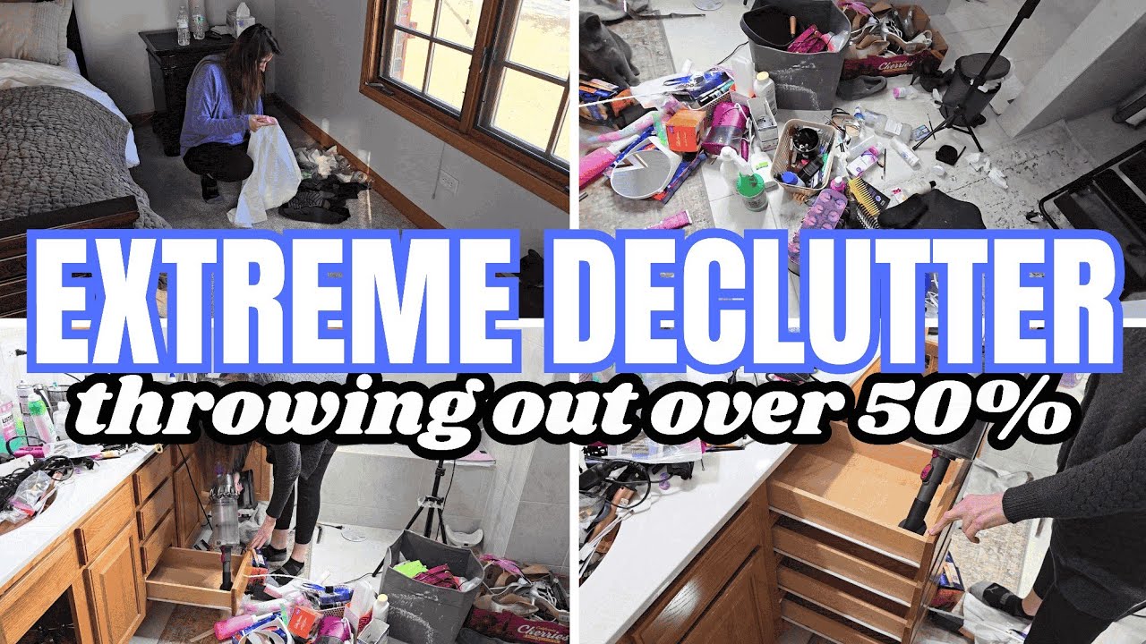 EXTREME CLEAN & DECLUTTER WITH ME 2026 | Clean Orgnize Declutter Cleaning Motivation