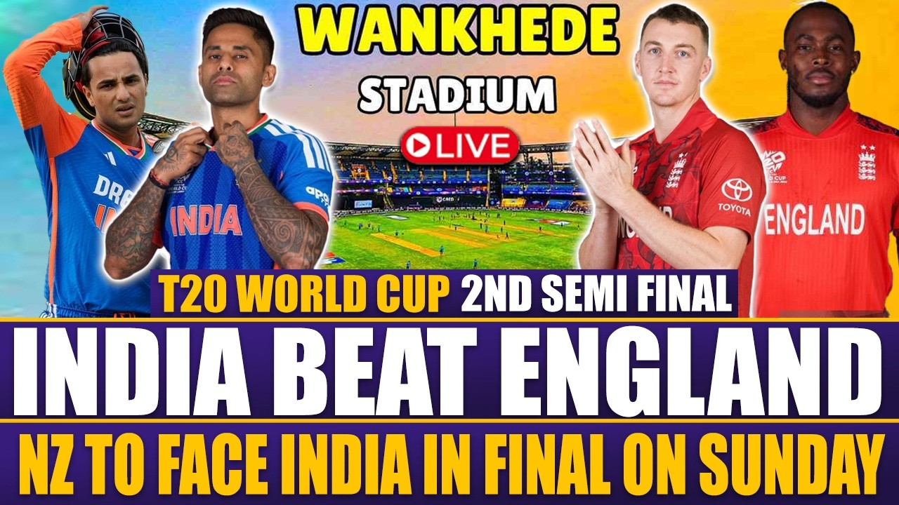 India Beat England Live Scorecard & Commentary | 2nd Semifinal T20 World Cup
