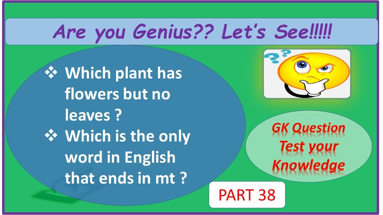 GK Quiz | General Knowledge Riddles | Amazing Facts | Interesting ...