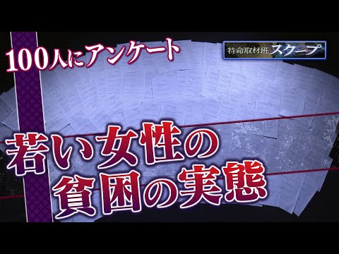 若い女性の貧困の実態  女性１００人にアンケート調査