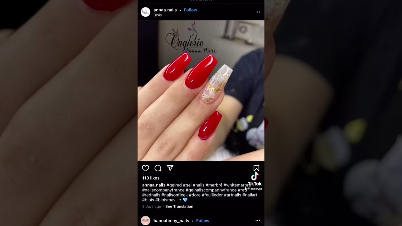 RED NAIL DESIGNS (￼￼INSPIRATION)