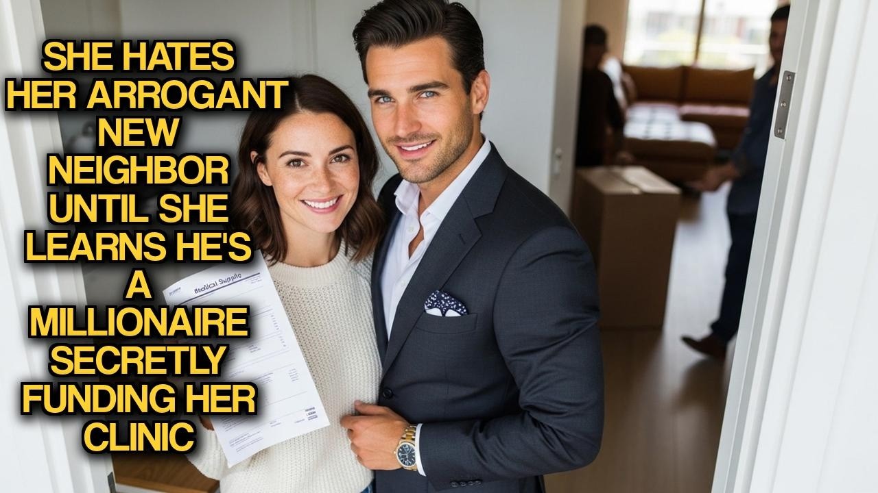 She Hates Her Arrogant New Neighbor Until She Learns He's a Millionaire Secretly Funding Her Clinic