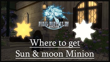 FFxiv Sun & Moon minion. Where to get them?