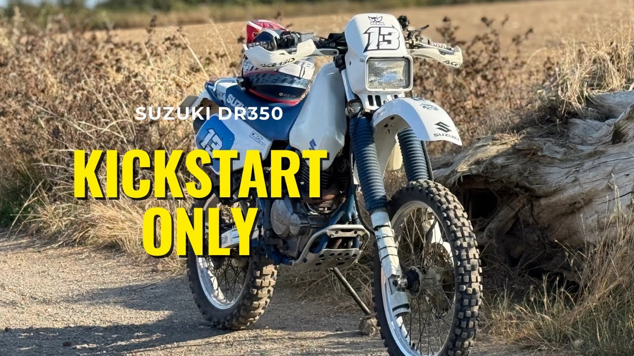 SUZUKI DR350 KICKSTART review and walk around, owners honest opinion by motorcycle hub