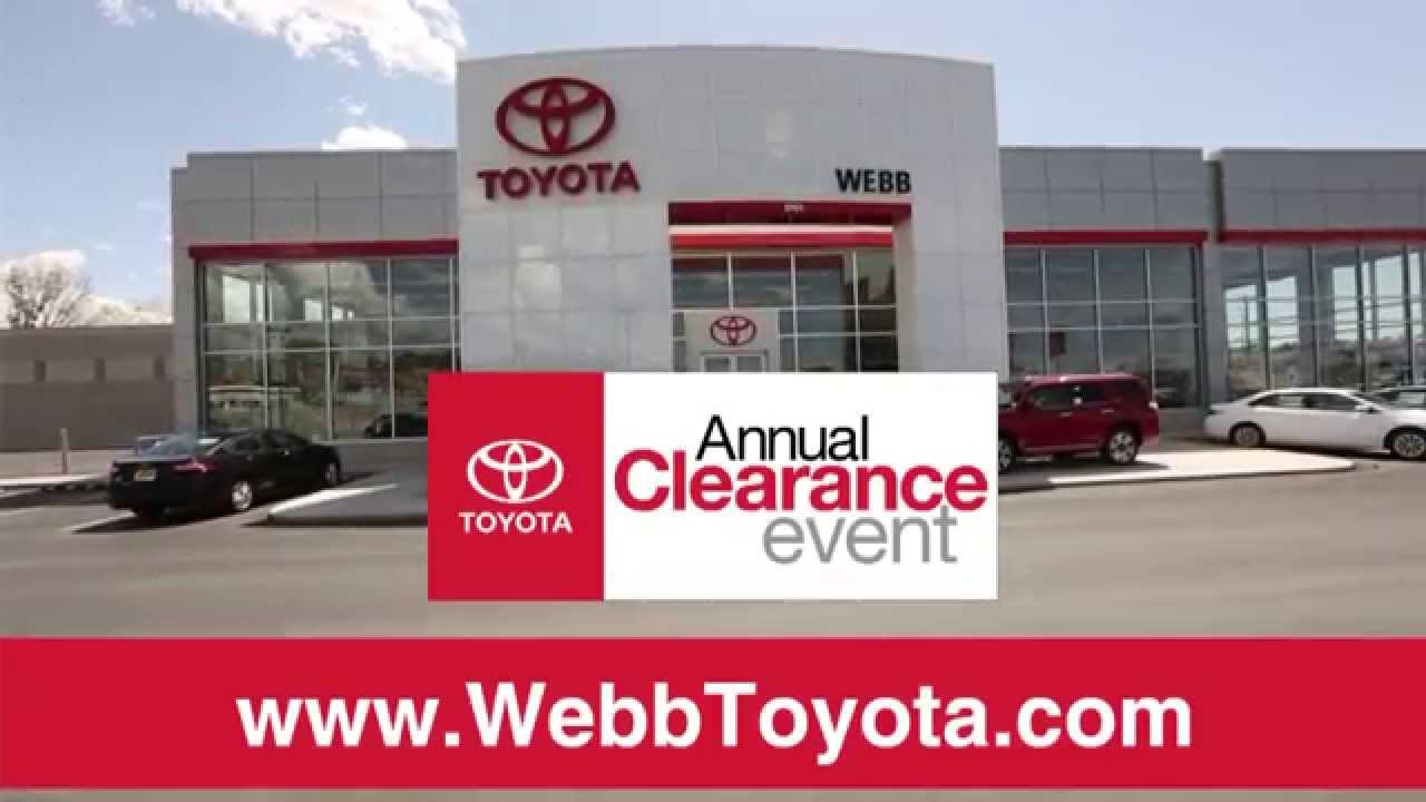 Webb Toyota - Annual Clearance Event