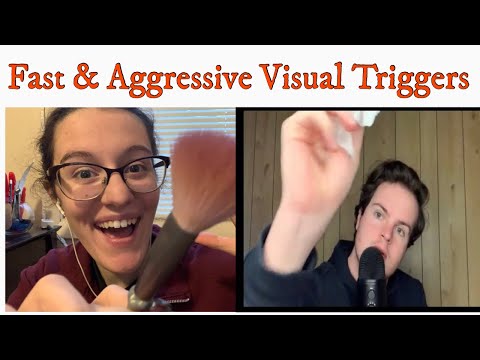ASMR Fast & Aggressive Visual Triggers (Collab w/ Unavoidable ASMR)