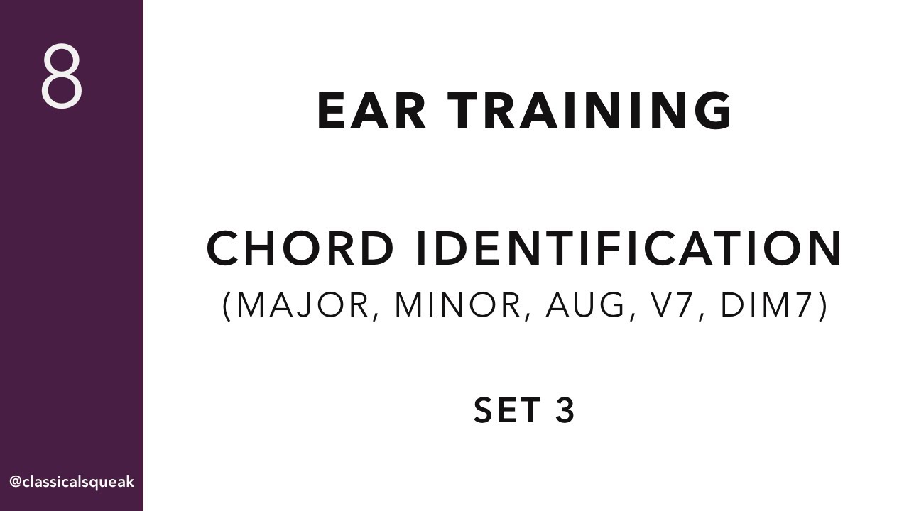 RCM Level 8 Chords (Ear Training - Major, Minor, Augmented, Dominant 7th, Diminished 7th) | Set 3