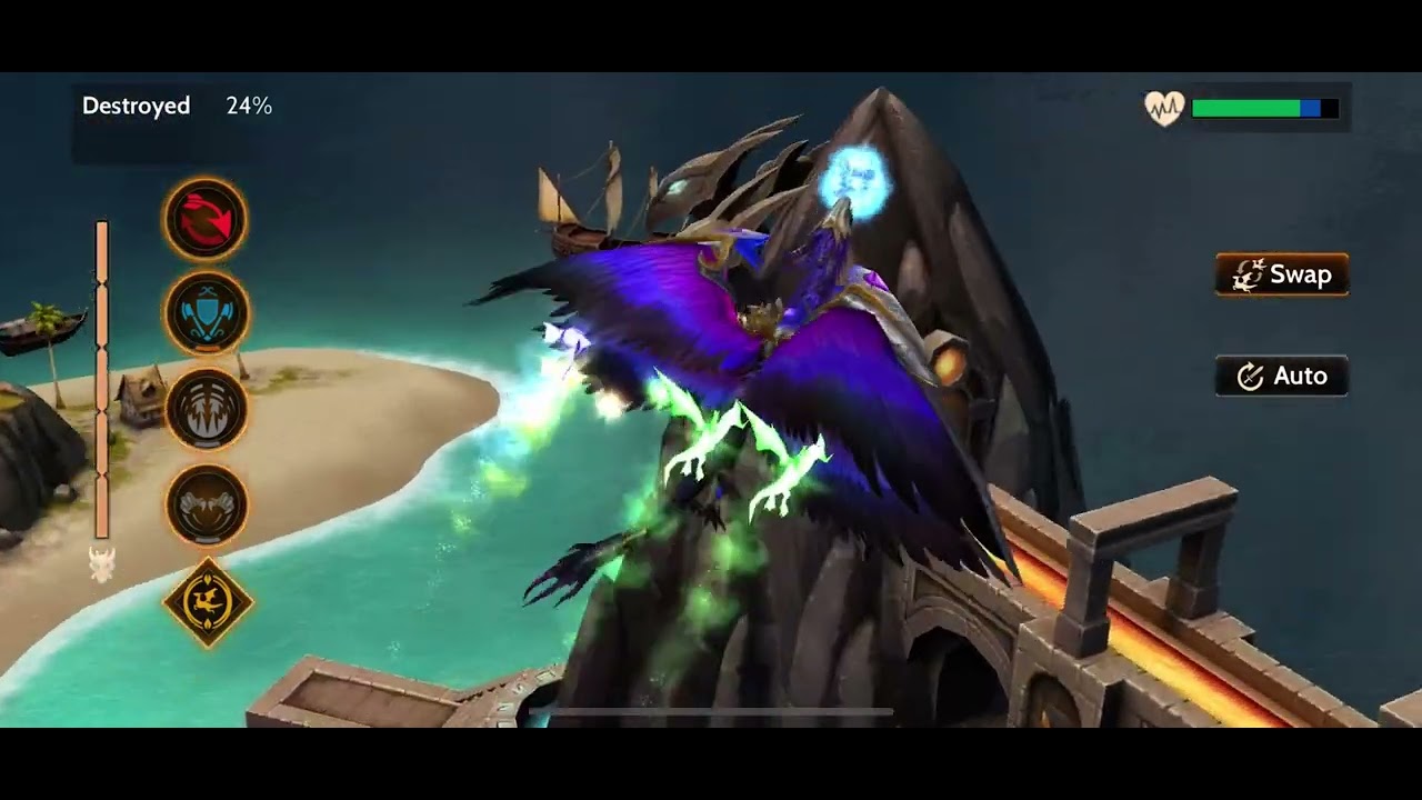 War dragons  kinnarix undefended vs own base first run after being leveled