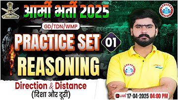 Army GD Reasoning Practice Set 2025 | Direction & Distance | Reasoning for Army GD/TDN/WMP