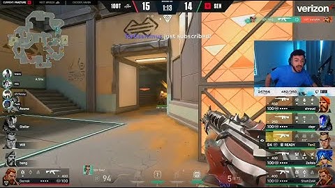 Tarik Reacts to SEN TenZ 4k in OT vs 100 Thieves