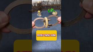 Trick cara melepaskan cincin kayu pada puzzle tapal kuda ini #puzzle #tips #tutorial #tekateki