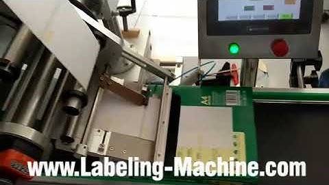 A4 paper sheet carton box top flat surface labeling machine top label applicator