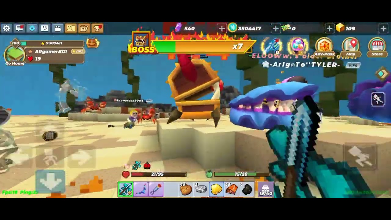 Skyblock Blockman go Ep 14 Playing new map ocean bed #minecraft # ...