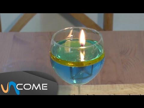 Fare una candela con olio ed acqua