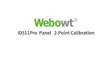 WEBOWT ID511Pro Weighing Controller - 2-Point Calibration