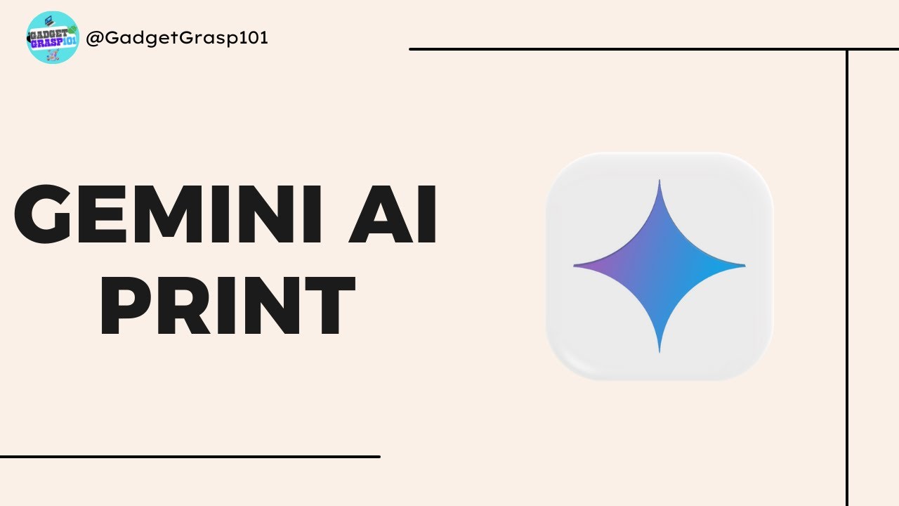 How to Print in Gemini AI | Google Gemini 2025 - YouTube