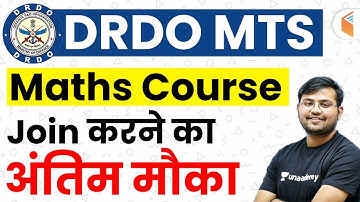 DRDO MTS 2020 | Complete Maths | Use Referral Code “SAHIL10” & Get 10% OFF | Join Now